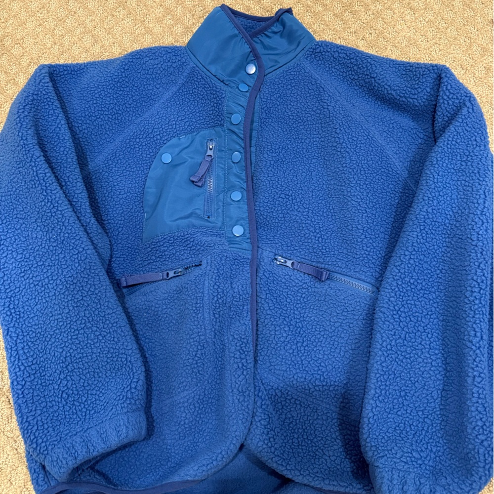 Amazon Essentials Blue Fleece Jacket
